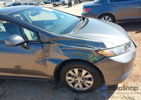 2012 Honda Civic Lx from USA, damaged, VIN 19XFB2F51CE020658